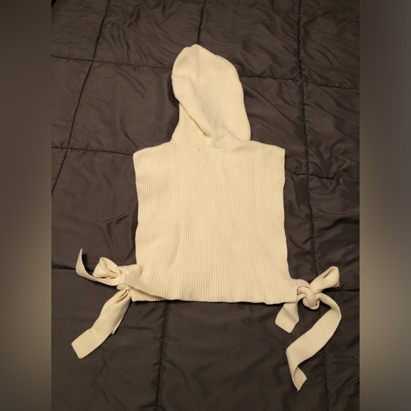 Maje Cream Ribbed Knit Top size unique NEW - Picture 5 of 11